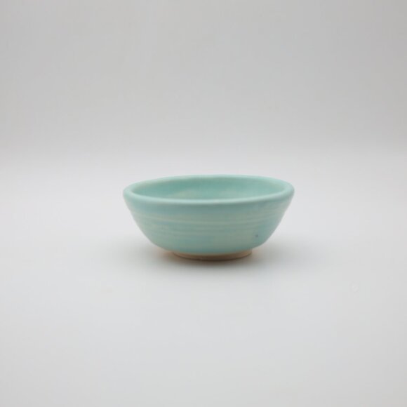 Handmade Ceramic Trinket Dish: Robin's Egg Blue: Artist Signed - Picture 4 of 9